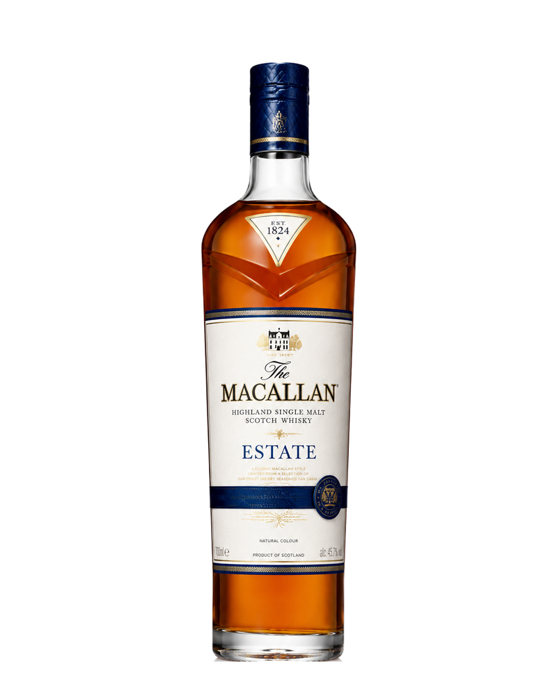 The Macallan Estate Highland single malt Scotch whisky bottle